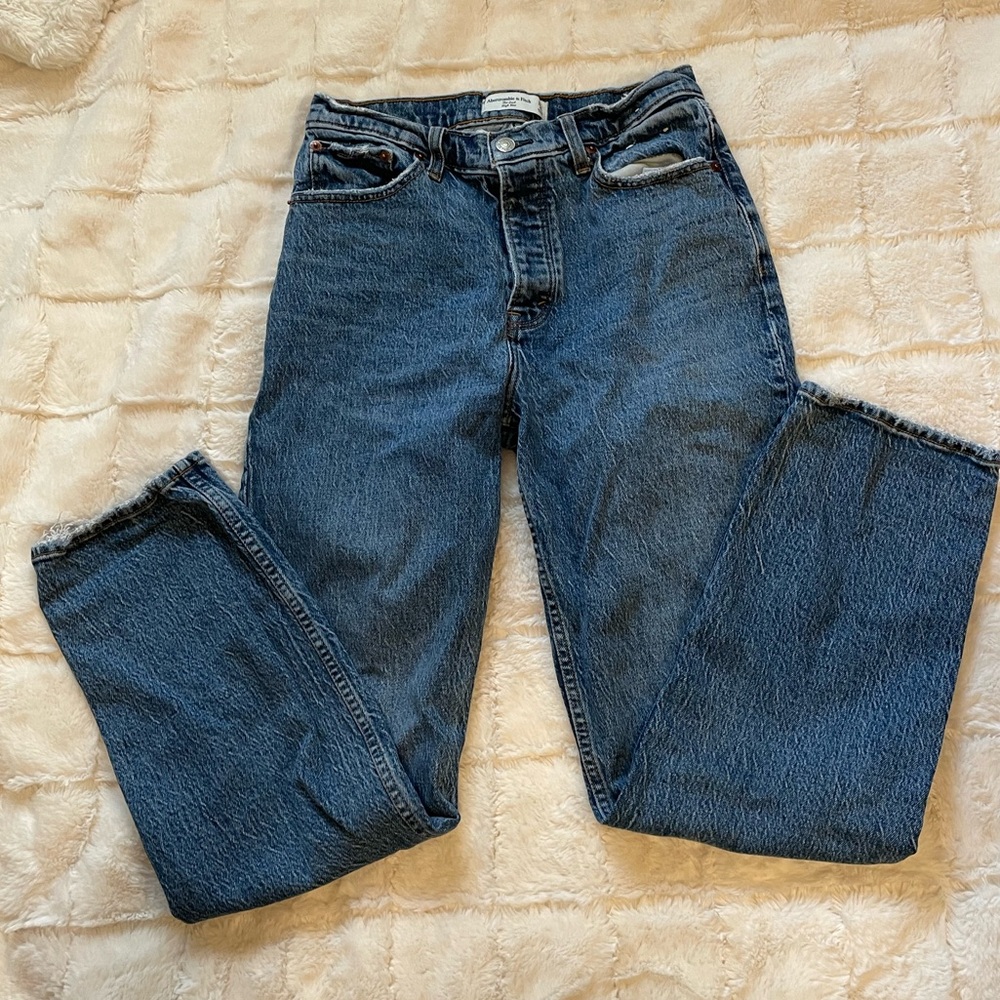 Abercrombie High Rise Dad Jean